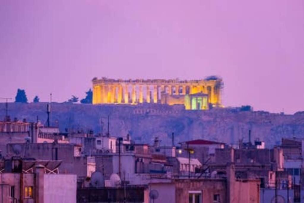 Charming Rooftop Nest With Awesome Acropolis View Downtown Athens Ngoại thất bức ảnh